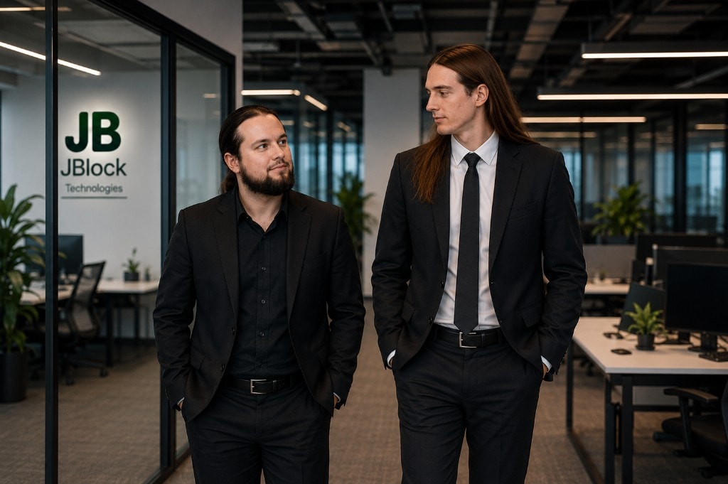 Julian Block and Logan Gist, leadership at JBlock Technologies